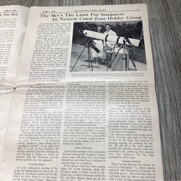 The Panama Canal REVIEW  Publication April 6 1956 Ships Shipping VINTAGE - Picture 13 of 16